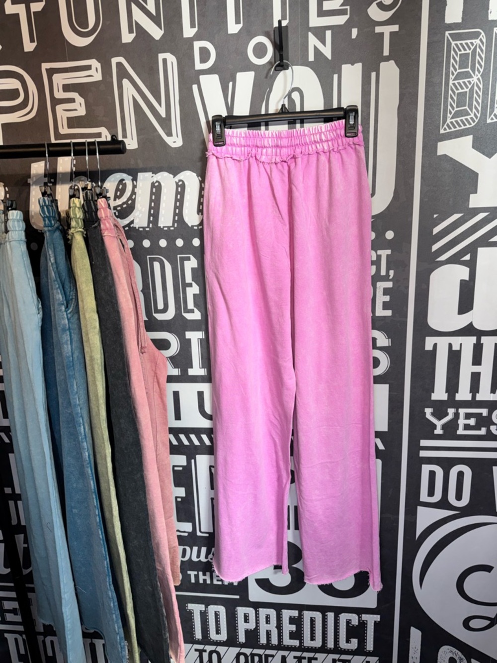 WASHED FRENCH TERRY SWEATPANTS  Zenana NEW. 29” inseam - Picture 4 of 4